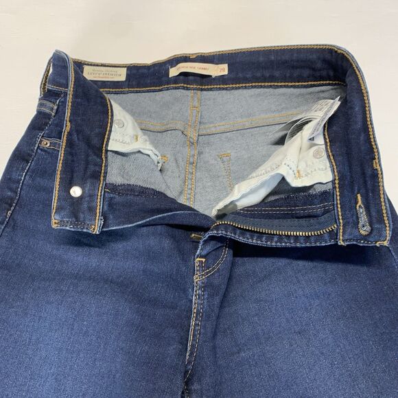 Levis 721 Jeans Women's Sz. 28 Blue High Rise Skinny Ripped Distressed - Picture 7 of 13